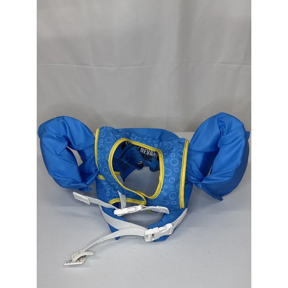 Dark Lightning Blue Submarine Childs swim vest water wings - Child 33-55 lbs